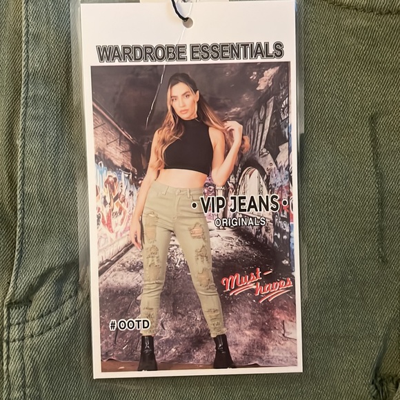 army green ripped jeans great deal - Picture 4 of 5